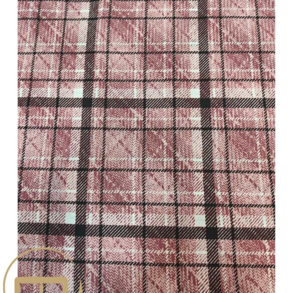 پارچه روتختی طرح چهارخونه برند Evim Home با رنگ‌های گرم و طراحی کلاسیک، مناسب دوخت روتختی، روبالشی، پرده و کوسن