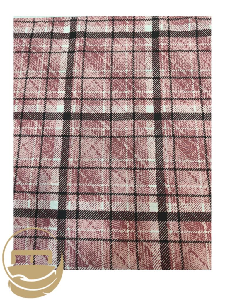 پارچه روتختی طرح چهارخونه برند Evim Home با رنگ‌های گرم و طراحی کلاسیک، مناسب دوخت روتختی، روبالشی، پرده و کوسن